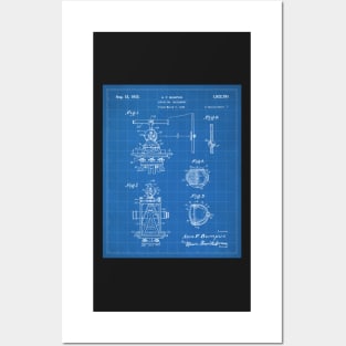 Surveying Patent - Surveyor Construction Builder Art - Blueprint Posters and Art